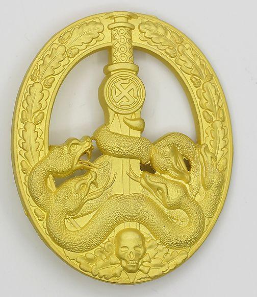 Anti-Partisan War Badge in Gold