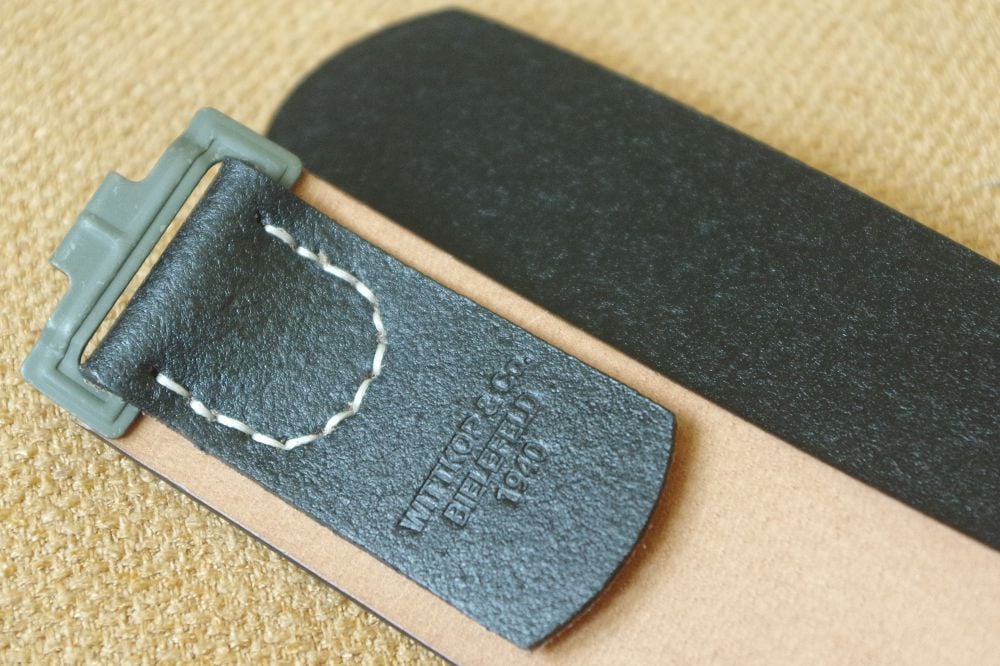 German Army Black Leather Belt - Image 5
