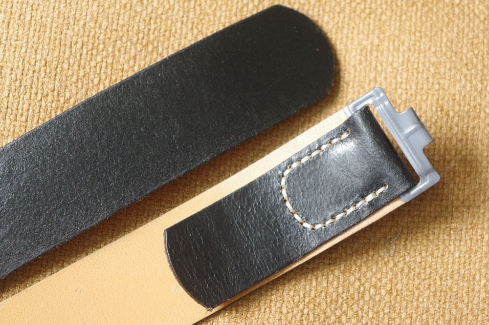 German Army Black Leather Belt - Image 3