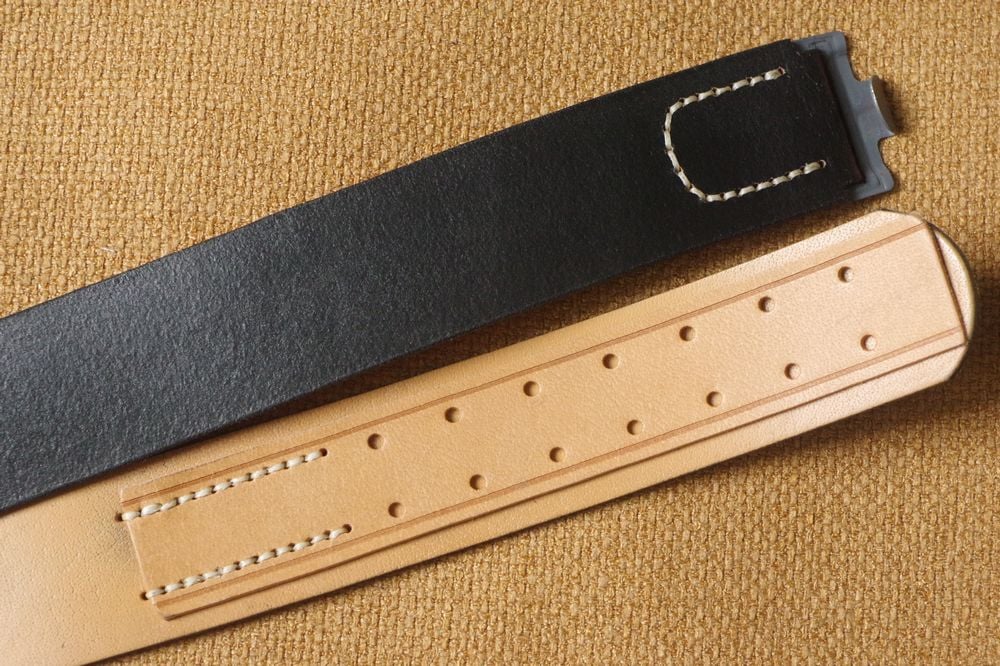 German Army Black Leather Belt - Image 2
