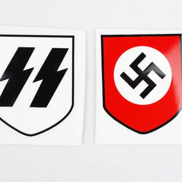 SS German Helmet Decals