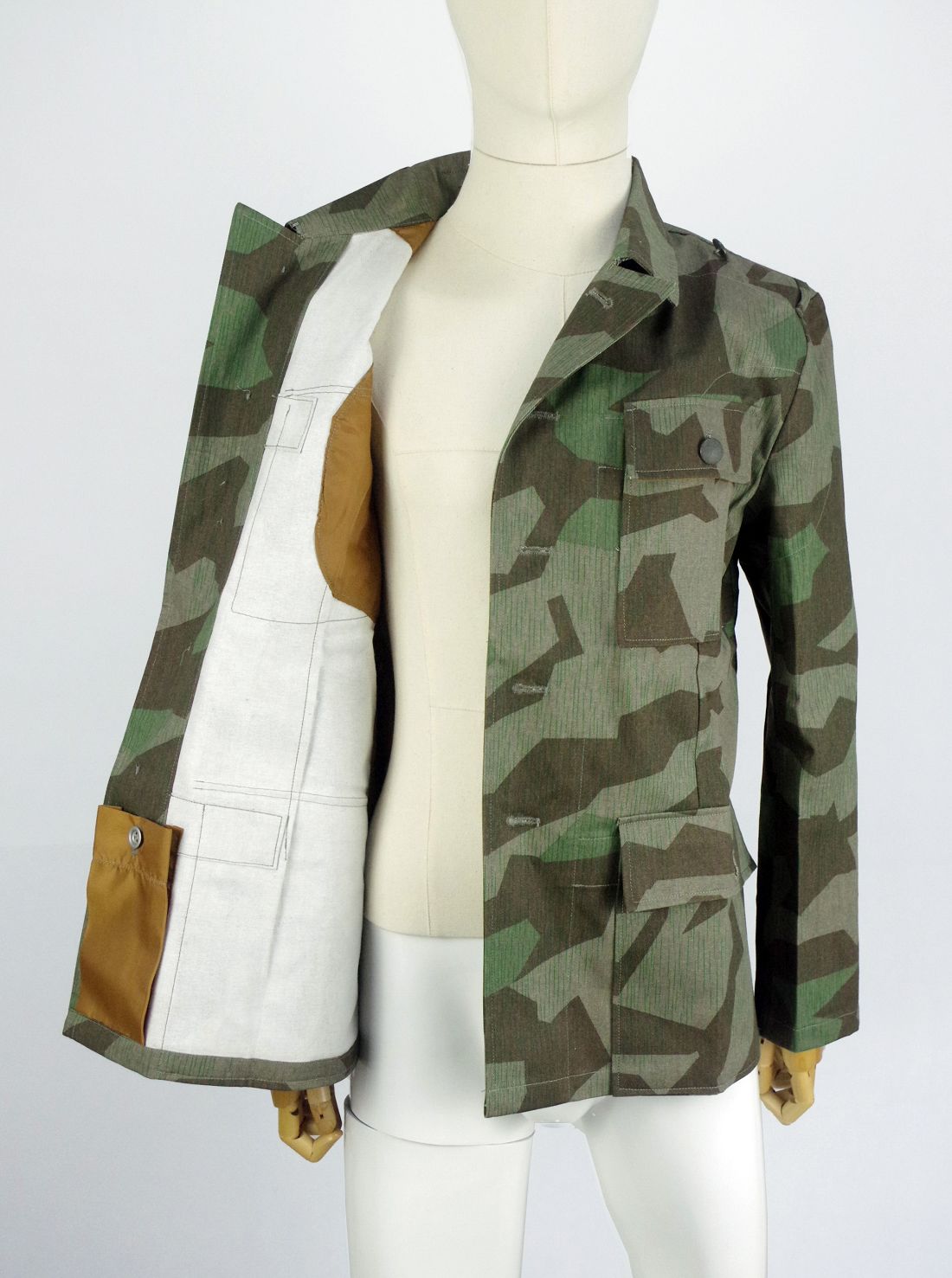 M43 Splintertarn Camo Feldbluse - Feldgrau Militaria