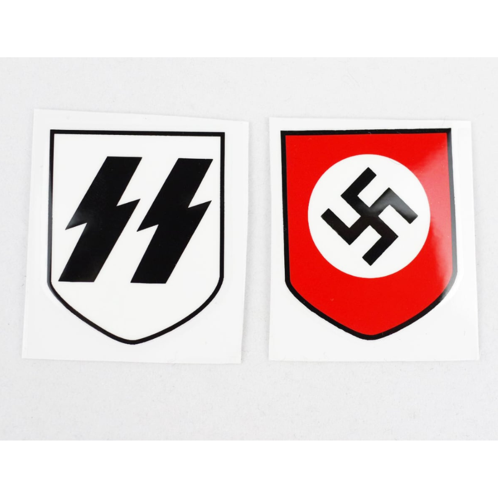 SS German Helmet Decals