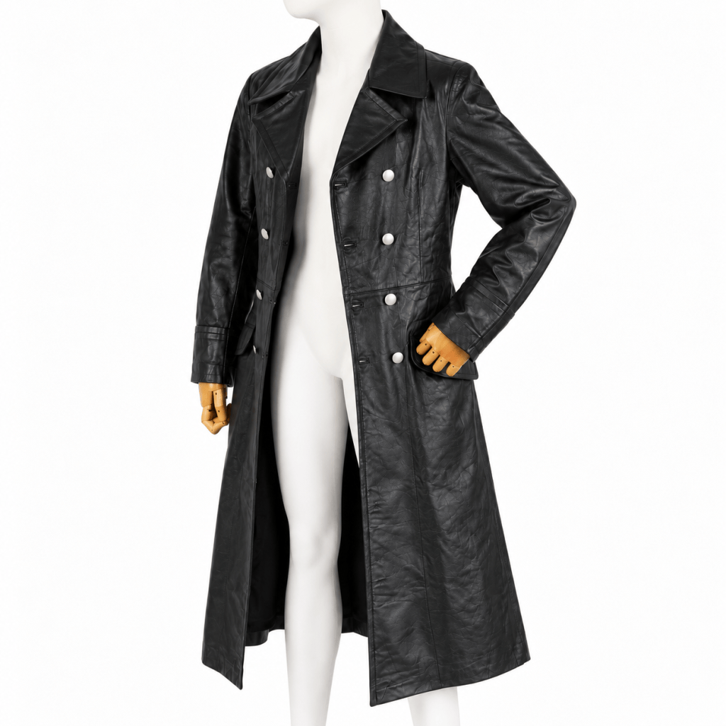 German Officer Leather Coat